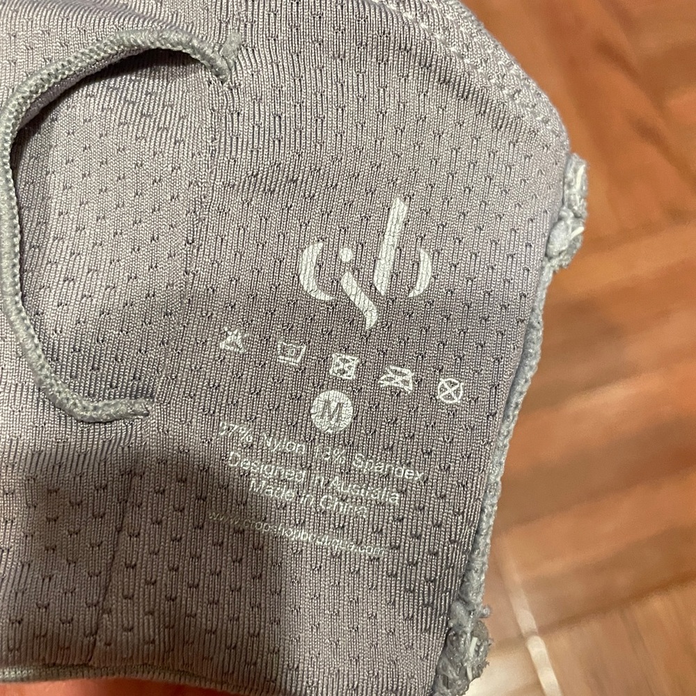 CSB crop shop boutique sports bra